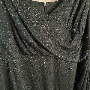 Collections by Dress Barn black sparkle (subtle) worn once.